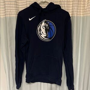 Dallas Mavericks Small Nike Black Hoodie with Blue and White Logo